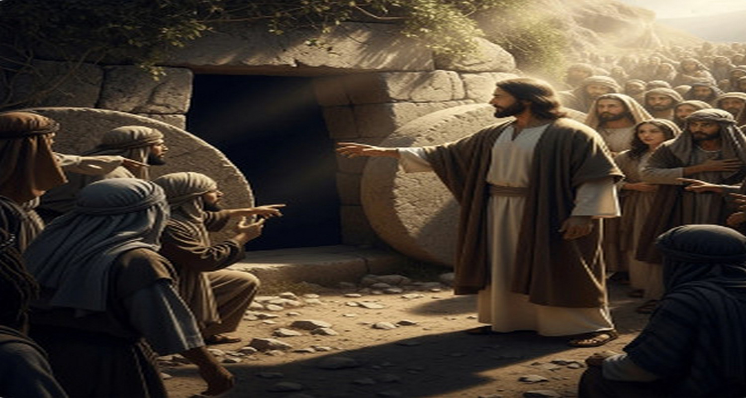 " 39“Jesus said, ‘Take away the stone.’ Martha, the sister of the dead man, said to Him, ‘Lord, by this time there is a stench, for he has been dead four days.’”(John 11:39)
